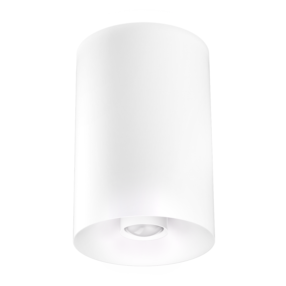 Elco Lighting Sylo 4" Surface Mount, Koto Focus Module, 10.5W, 3000K, CRI95+, Triac/ELV, White, E42FW-1330