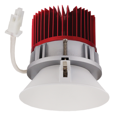 Elco Lighting 4" LED Trimless Reflector, 8.76W, 2700K, CRI93, Triac/ELV/0-10V, White, E430C1627W2