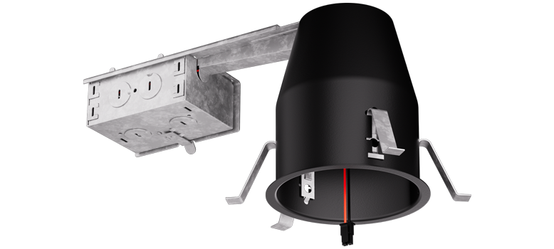 Elco Lighting 4" IC Airtight Remodel Housing, Architectural Koto, 11.8W, Triac/ELV, 120V, E4LK87RICA