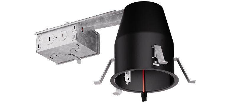 Elco Lighting 4" IC Airtight Remodel Housing, Architectural Koto, 11.8W, Triac/ELV, 120V, E4LK88RICAD
