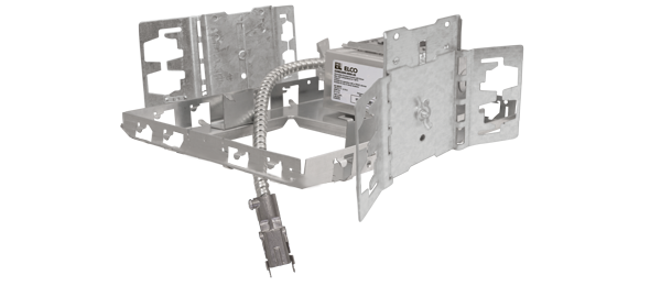 Elco Lighting 4" Square Architectural Frame with Driver, 850 lm, CRI93+, 0-10V/Triac/ELV, 120-277V, Wet Location Listed, E4SQLHU08D2