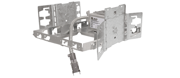 Elco Lighting 4" Square Architectural Frame with Driver, 1250 lm, CRI93+, 0-10V/Triac/ELV, 120-277V, E4SQLHU12D2