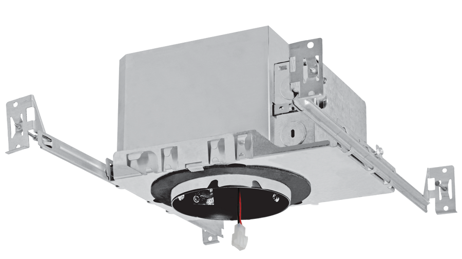 Elco Lighting 4" Trimless Cedar System New Construction IC Airtight Housing w/Driver, 120/277V, Triac/ELV/0-10V, E4TL16ICAD2