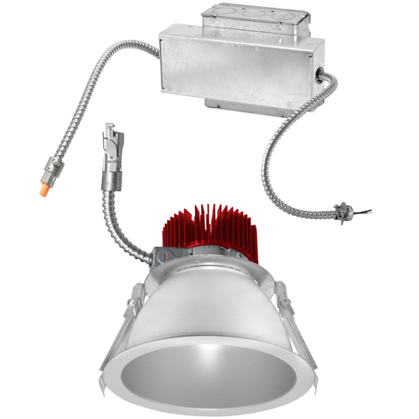 Elco Lighting 6" Retrofit Kit Reflector LED Light Engine Trim, 12.5W, 2700K, CRI93+, Triac/0-10V Dimmable, All White, E610TF1227DW