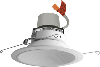 Elco Lighting 6" LED Module & Driver with Baffle Trim, 11.4W, 2700K, CRI93, 120V, TRIAC/ELV, Wet Location, Bronze, E614R0827BZ
