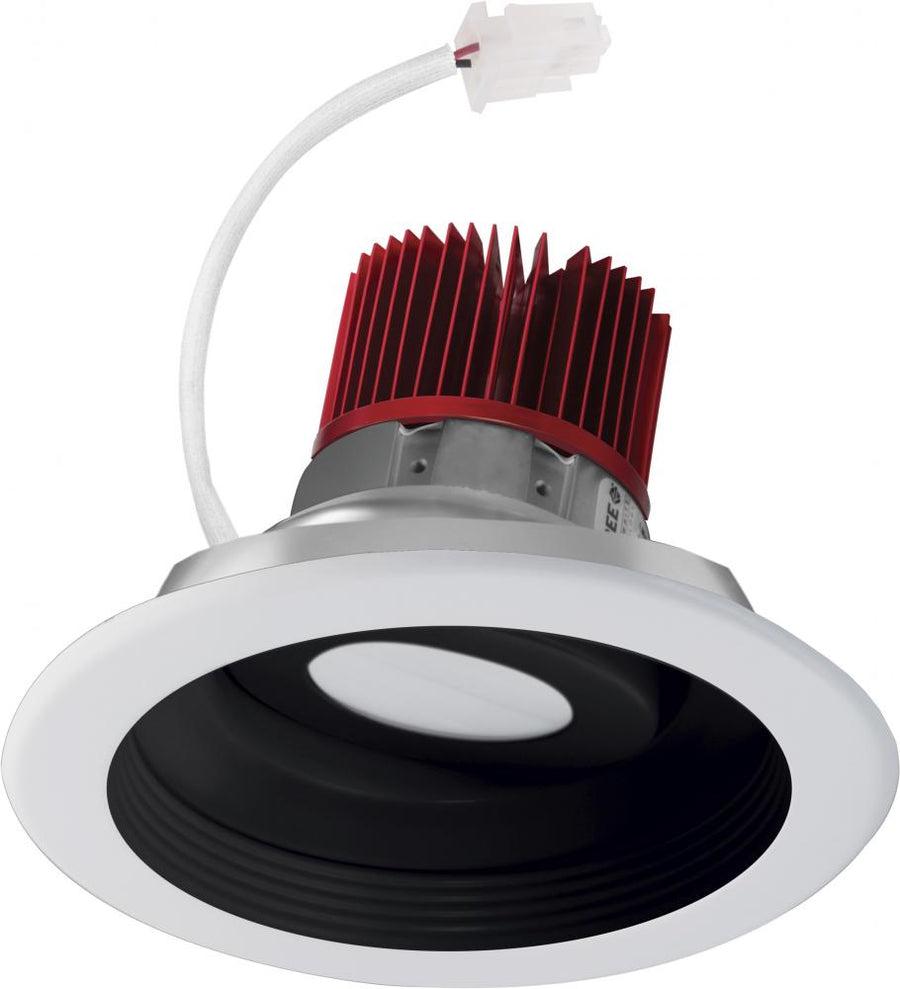 Elco Lighting 6" LED Adjustable Baffle Light Engine, 20.6W, 3000K, CRI93, 24° Beam, Triac/0-10V, White, E616C2030W2-N