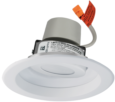 Elco Lighting 6" Round Adjustable Reflector, 11.4W, 2700K, CRI93, Triac/ELV, 120V, White, E617R0827W-F