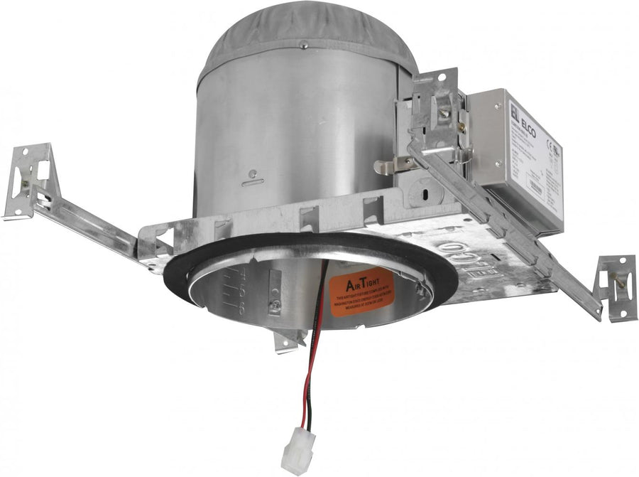 Elco Lighting Cedar System 6 In. LED New Construction Housing, Non-IC Airtight, 2000 lm, 120/277V, Triac/ELV Dimming, E6LC20D