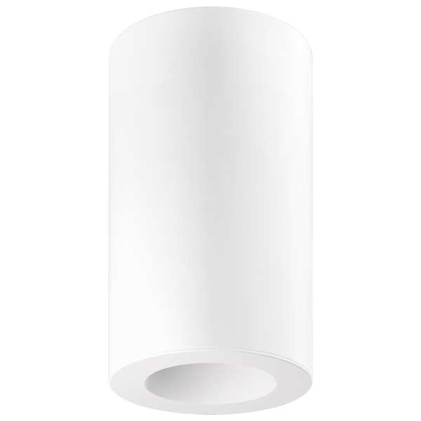 Elco Lighting Ply Sylo Surface Mount Cylinder Housing, White, ESF6W
