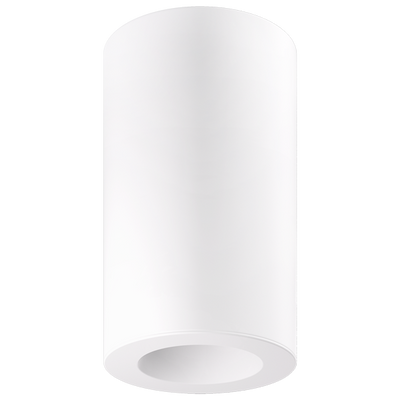 Elco Lighting Ply Sylo Surface Mount Cylinder Housing, White, ESF6W