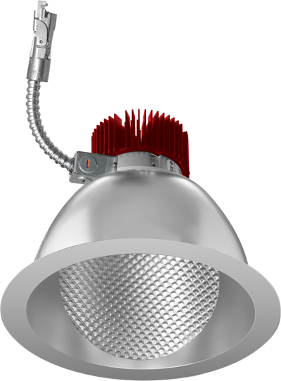 Elco Lighting 8" Wall Wash LED Light Engine Trim, 8.8-71.4W, 3000K, CRI93, Triac/0-10V, Haze/White, E811L1630HW2