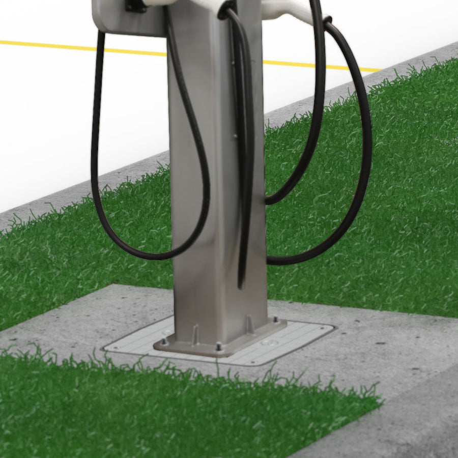 Leviton Electric Vehicle Charging Pedestal Foundation, EBASE