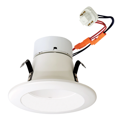 Elco Lighting 4" LED CFL Retrofit Insert, 9W, 3000K, CRI90, 120/277V, ECF41530W