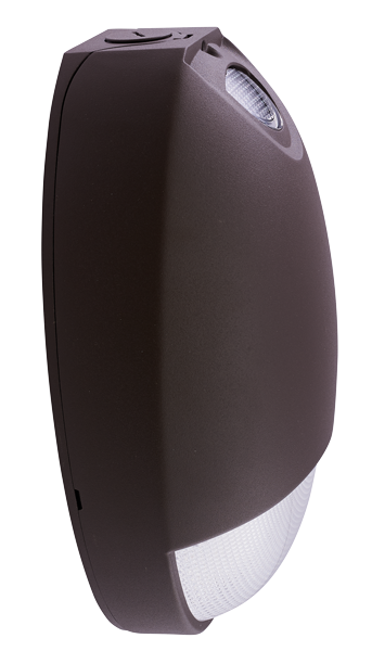 Elco Lighting EE91 Outdoor LED Emergency & Path Light, 10W, 5000K, 120/277V, Battery Backup, Bronze, EE91LBZ