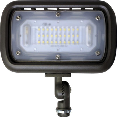 Elco Lighting EFL Mini LED Floodlight, 30W, 4000K, 120/277V, Trunnion, Bronze, EFL30S50WFT