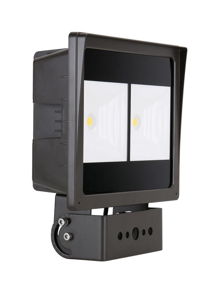 Elco Lighting EFL Large LED Floodlight, 70W, 4000K, Wide Beam, Bronze, EFL70L40WF