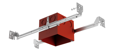 Elco Lighting 4" Square IC Airtight Junction Box, 2-Hour Fire Rated, ELSP43CT3W