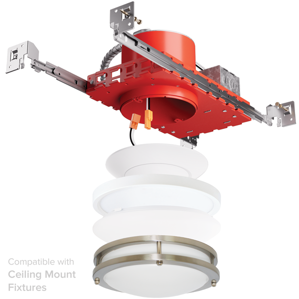 Elco Lighting EJB4ICA 4" New Construction IC Airtight Housing for 2-Hr Fire Rated Ceilings