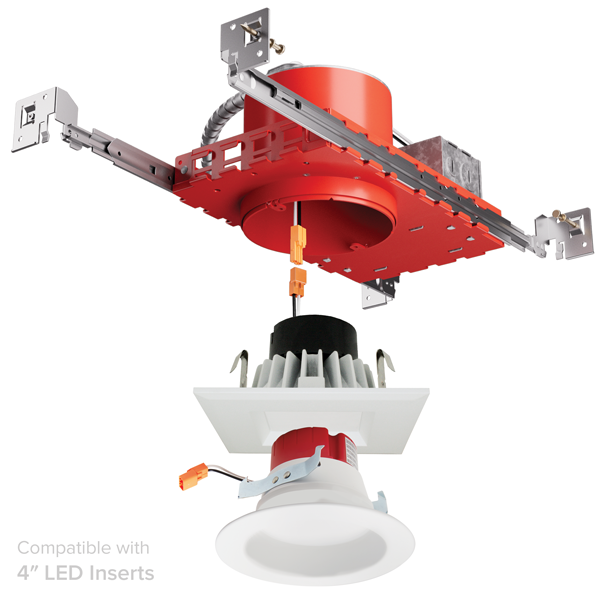 Elco Lighting EJB4ICA 4" New Construction IC Airtight Housing for 2-Hr Fire Rated Ceilings