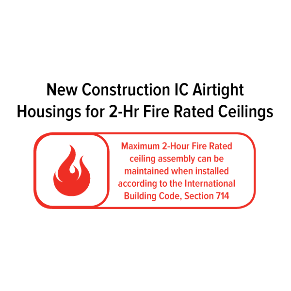 Elco Lighting EJB4ICA 4" New Construction IC Airtight Housing for 2-Hr Fire Rated Ceilings