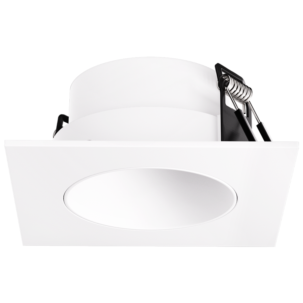 Elco Lighting Pex 2" Canless Square Deep Reflector, All Black, EKCL2518BB