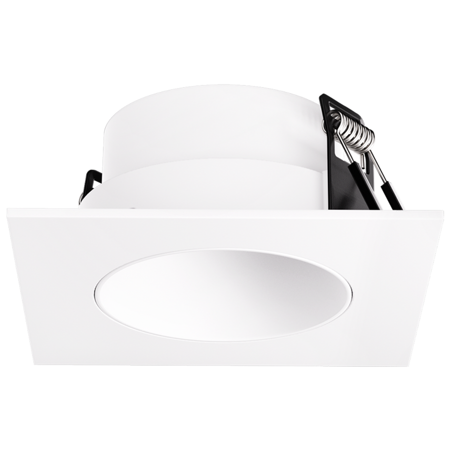 Elco Lighting Pex 2" Canless Square Deep Reflector, All Black, EKCL2518BB