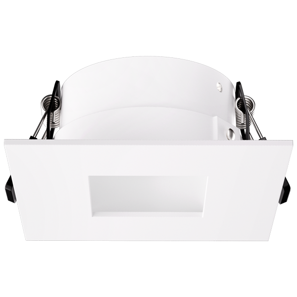 Elco Lighting Pex 2" Canless Square Adjustable Pinhole, All Black, EKCL2527BB