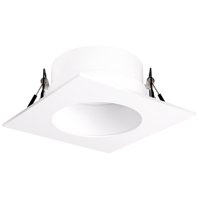 Elco Lighting Pex 2" Canless Square Adjustable Reflector, All Black, EKCL2529BB