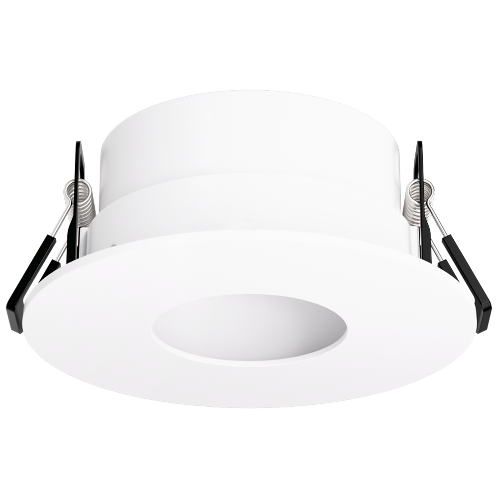 Elco Lighting Pex 2" Round Adjustable Pinhole for Koto Canless, Black with White Trim, EKCL2827B