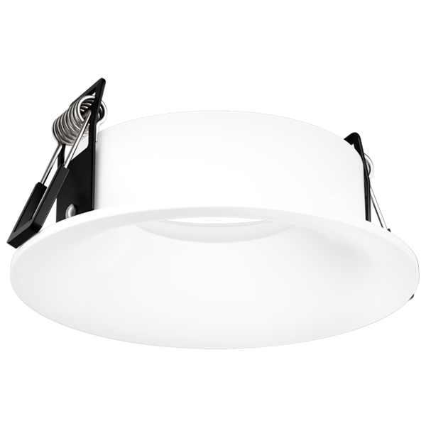 Elco Lighting Pex 2" Canless Round Curved Reflector, All Black, EKCL2872B
