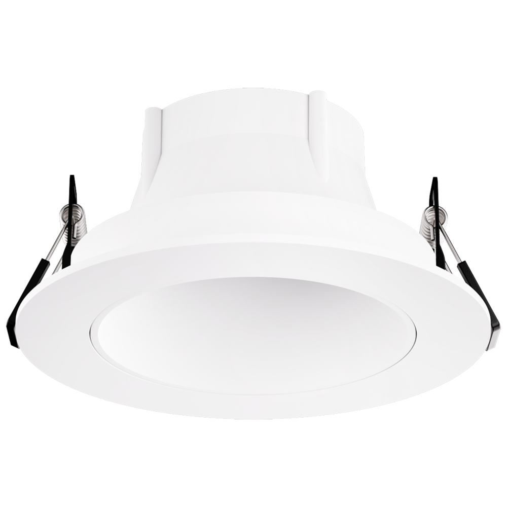 Elco Lighting Pex 3" Canless Round Deep Reflector, Black, White Ring, EKCL3618B