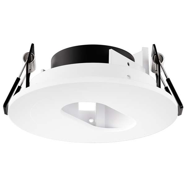 Elco Lighting Pex 3" Canless Round Adjustable Slot Aperture, Black Slot/White Ring, EKCL3620W