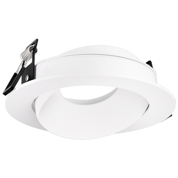 Elco Lighting Pex 3" Canless Round Directional Gimbal, Haze/White Ring, 25° Tilt, EKCL3679H