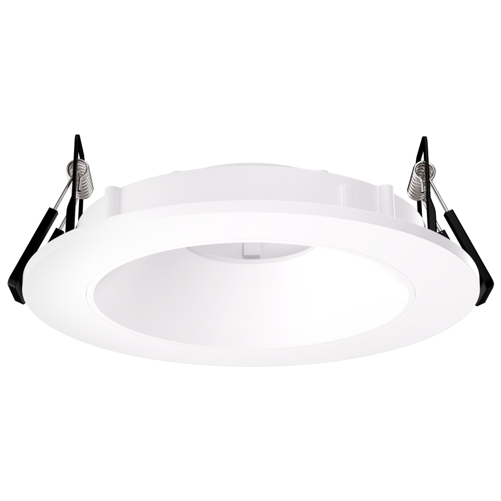 Elco Lighting Pex 4" Canless Round Shallow Reflector, Haze/White, EKCL4116H