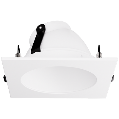 Elco Lighting Pex 4" Canless Square Adjustable Wall Wash, White, EKCL4222W