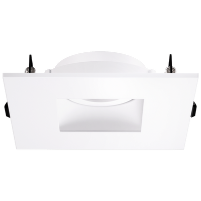 Elco Lighting Pex 4" Canless Square Adjustable Pinhole, Haze, White Trim, EKCL4227H