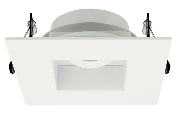 Elco Lighting Pex 4" Canless Square Adjustable Reflector, White, EKCL4282W