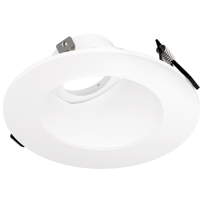 Elco Lighting Pex 4" Canless Universal Sloped Ceiling Koto Trim, All Black, EKCL4357BB