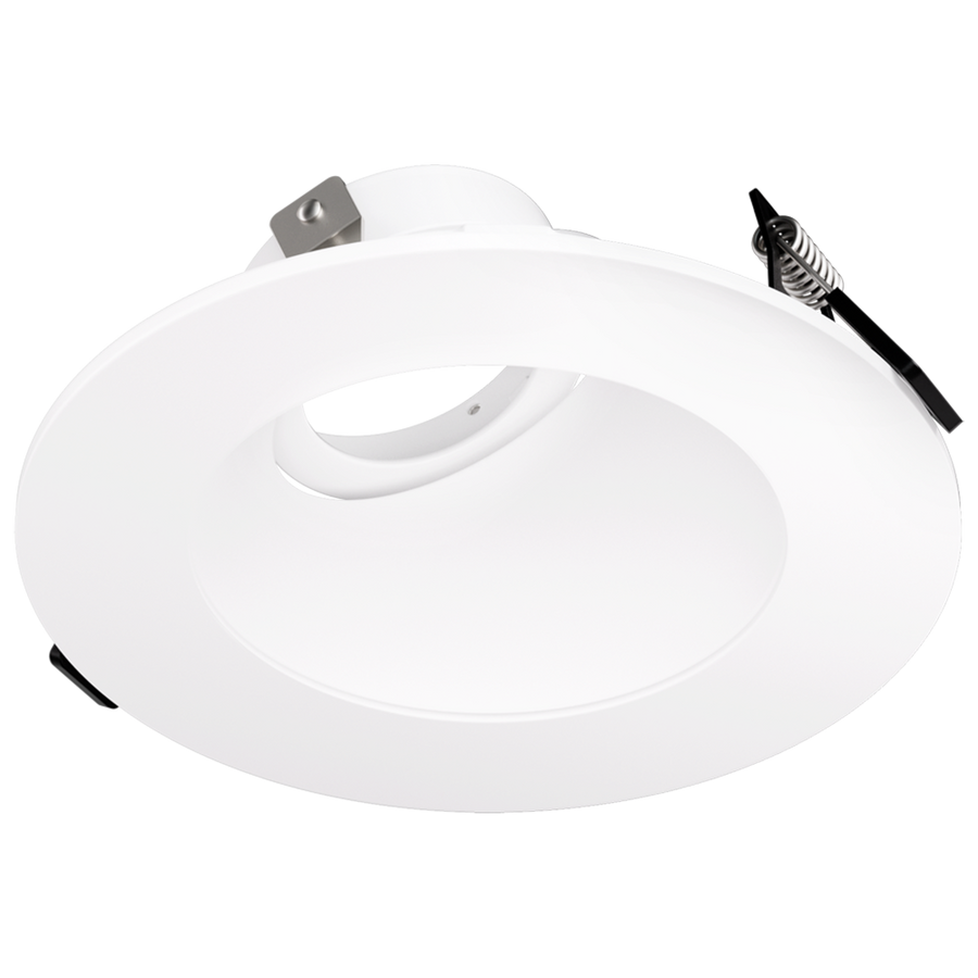 Elco Lighting Pex 4" Canless Universal Sloped Ceiling Koto Trim, All Black, EKCL4357BB