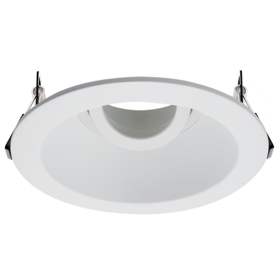 Elco Lighting Unique 4" Canless Round Adjustable Deep Reflector, 35° Tilt, White, EKCL4717W