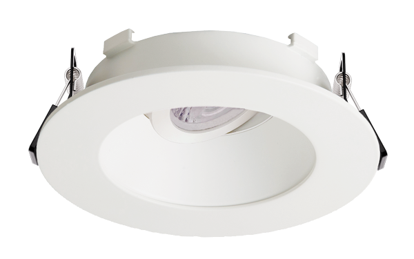 Elco Lighting Flexa 4" Round Adjustable Reflector for Canless Koto Module, White, EKCL4721WW