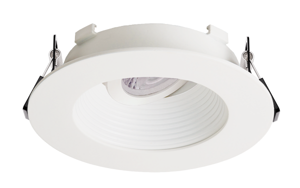 Elco Lighting Flexa 4" Round Baffle for Canless Koto Module, White, EKCL4723WW