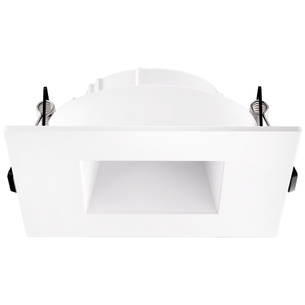 Elco Lighting Flexa 4" Square Reflector for Canless Koto Module, Black/White, Wet Location Rated, EKCL4741BW