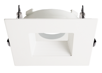 Elco Lighting Flexa 4" Square Baffle for Canless Koto Module, All Black, EKCL4743BB