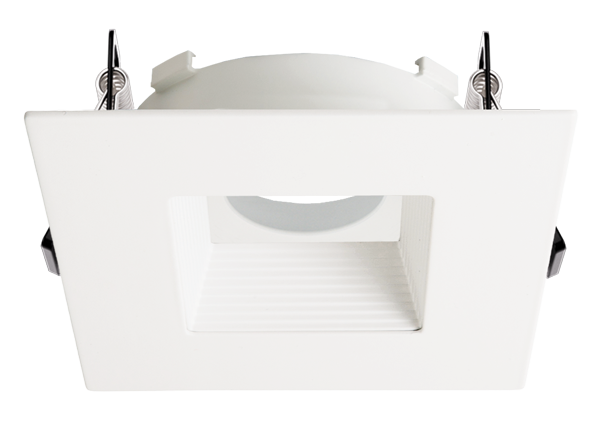 Elco Lighting Flexa 4" Square Baffle for Canless Koto Module, All Black, EKCL4743BB