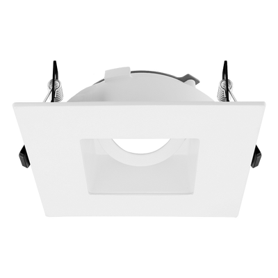 Elco Lighting Flexa 4" Adjustable Square Reflector for Canless Koto Module, Haze with White Trim, EKCL4759H
