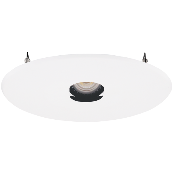 Elco Lighting Pex 6 In. Canless Round Adjustable Slot Aperture Trim, White, EKCL6420W