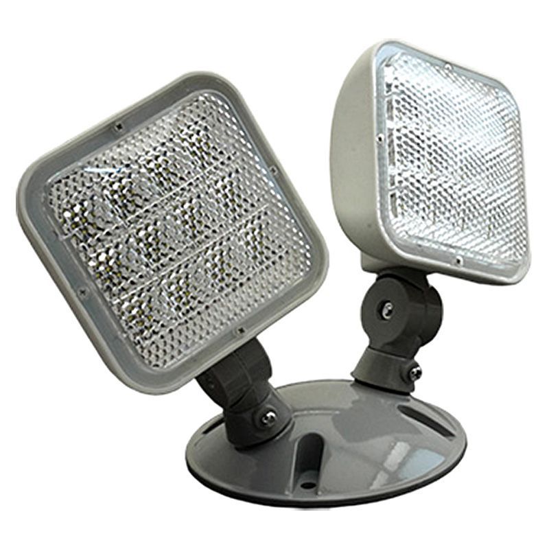 Westgate Wet Location Outdoor Square LED Remote Heads Double head fixture White Finish, EL-RH2-WP