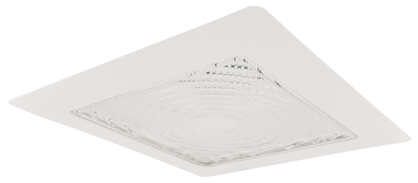 Elco Lighting 8" Square Trim, Fresnel Lens, Medium Base PAR, EL11W