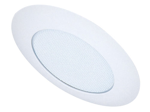 Elco Lighting 6" Sloped Shower Trim, Albalite Lens, 60W A19/LED, EL12N